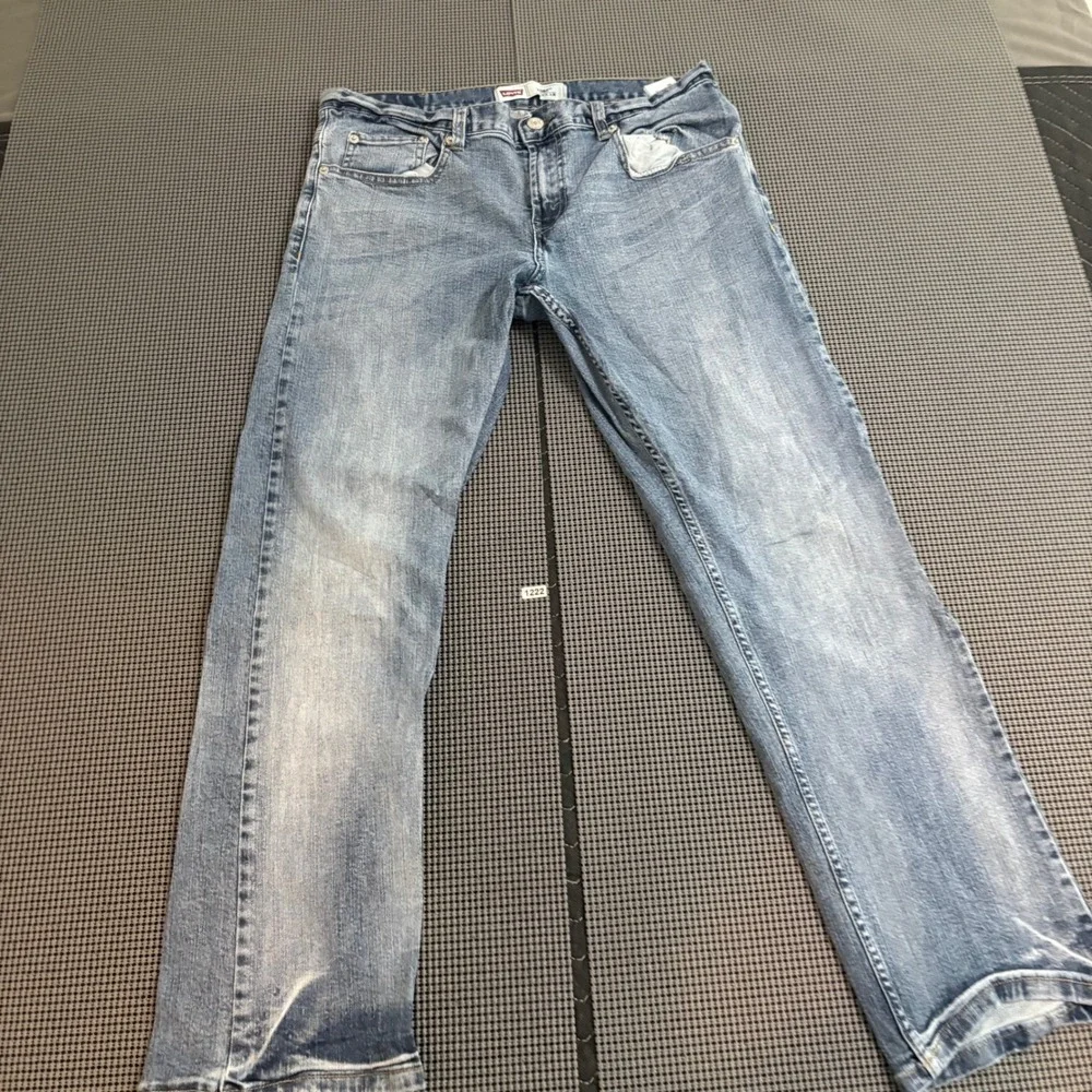 Levis 505 Boys 12 Husky Regular Fit Jeans Light Wash Blue Denim 32x27